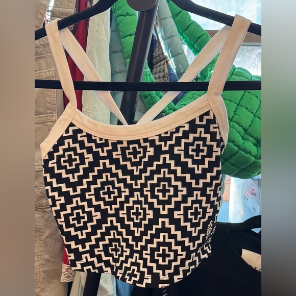 NWT Free People FP Movement All Clear Jacquard Cami - black geo - XS/S, M/L, XL - Picture 8 of 10